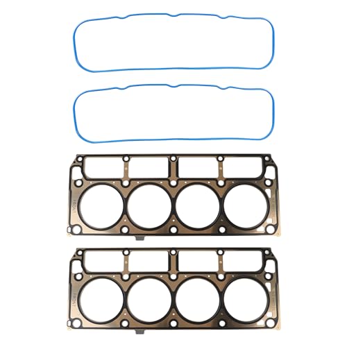 Image of KAX Engine Cylinder Head Gasket Set Kit Compatible with Chevy Silverado 1500 Tahoe Suburban Avalanche Express 2500, GMC Sierra Yukon XL 1500 Savana, Cadillac Escalade, Hummer H3, 5.3L 4.8L, HS26191PT