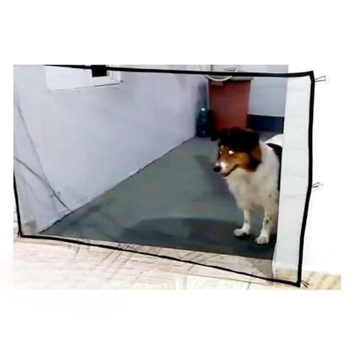 8 ganchos - Cerca Cercado Pet Removível Cachorros Tela De Proteção - PP ao GG.(GG- 100X140)