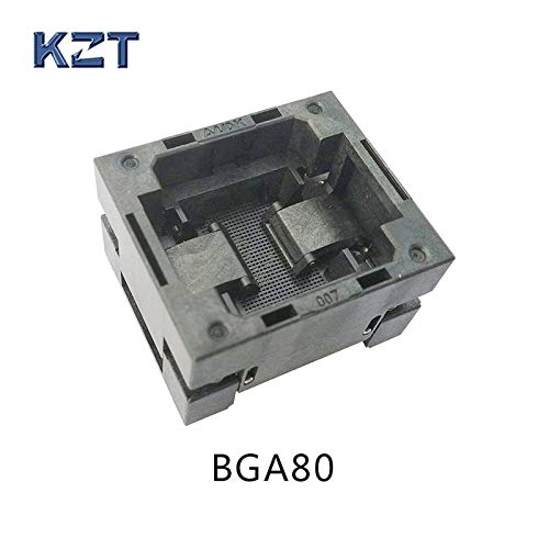 Gimax BGA80 OPEN TOP Burn in socket pitch 1.0mm IC size 810mm BGA80(810)-1.0-TP04/50N BGA80 VFBGA80 burn in programmer socket