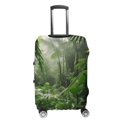 Tropical Rainforest Luggage Cover Elastic Suitcase Protector Case Anti-Scratch Washable Baggage Covers Protector For Traveling, Aircraft Consignment XL4