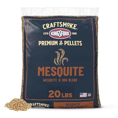 Kingsford Craftsmoke Premium Grilling Wood Pellets, Mesquite BBQ Pellets for Grilling, 100% Natural Hardwood, 20 pounds