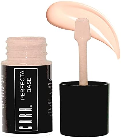 CARA Cosmetics Perfecta Base Foundation - Full Coverage Foundation Makeup, Oil Free Foundation, Light Foundation, Uneven Skin Tone & Oily Skin Foundations, N-3: Neutral Pink Medium,1 oz.