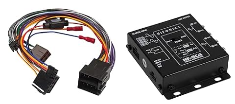 Hifonics HF-SC4-ISO - 4-kanałowy konwerter "High To Low Level" z funkcją automatycznego włączania, funkcją sumowania i przyłączem EPS-plug & play dzięki połączeniu wtykowemu ISO