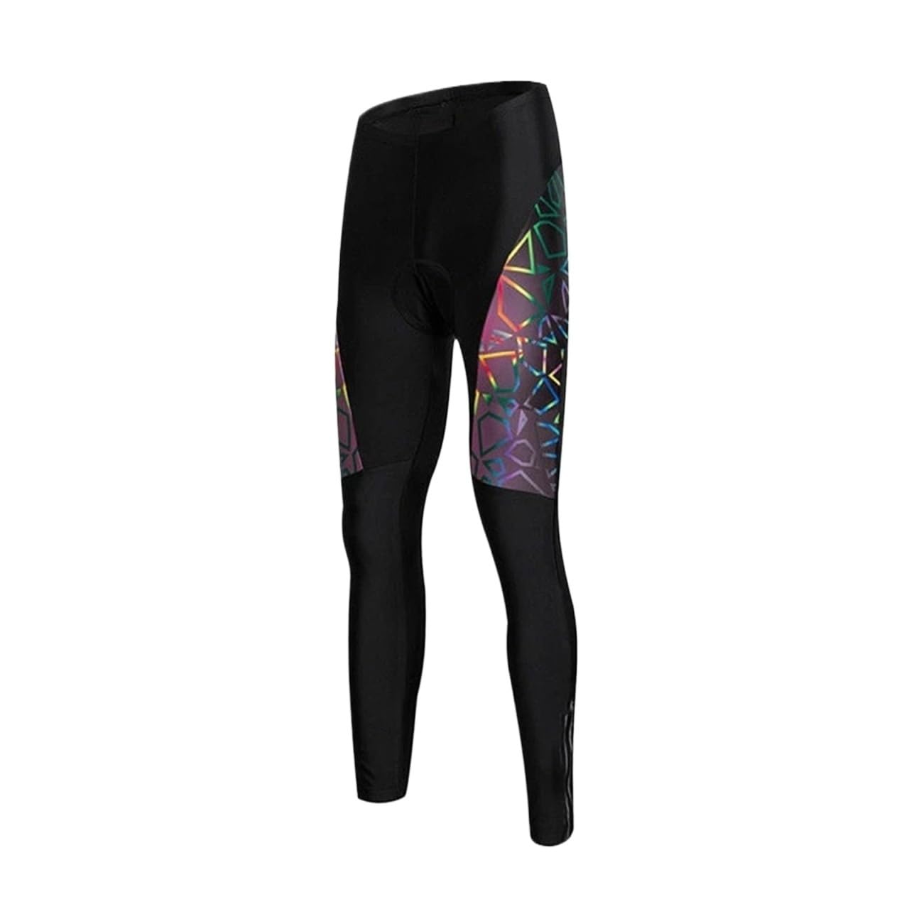 Pantaloni Sportivi da Mountain Bike Corsa all'aperto Abbigliamento Bicicletta colorato Collant Lunghi PRO Team Ciclismo per Uomo(Purple,L)