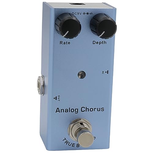 FUNOMOCYA Small Lightweight Sky Blue Guitar Effector Pedal for Home Stage