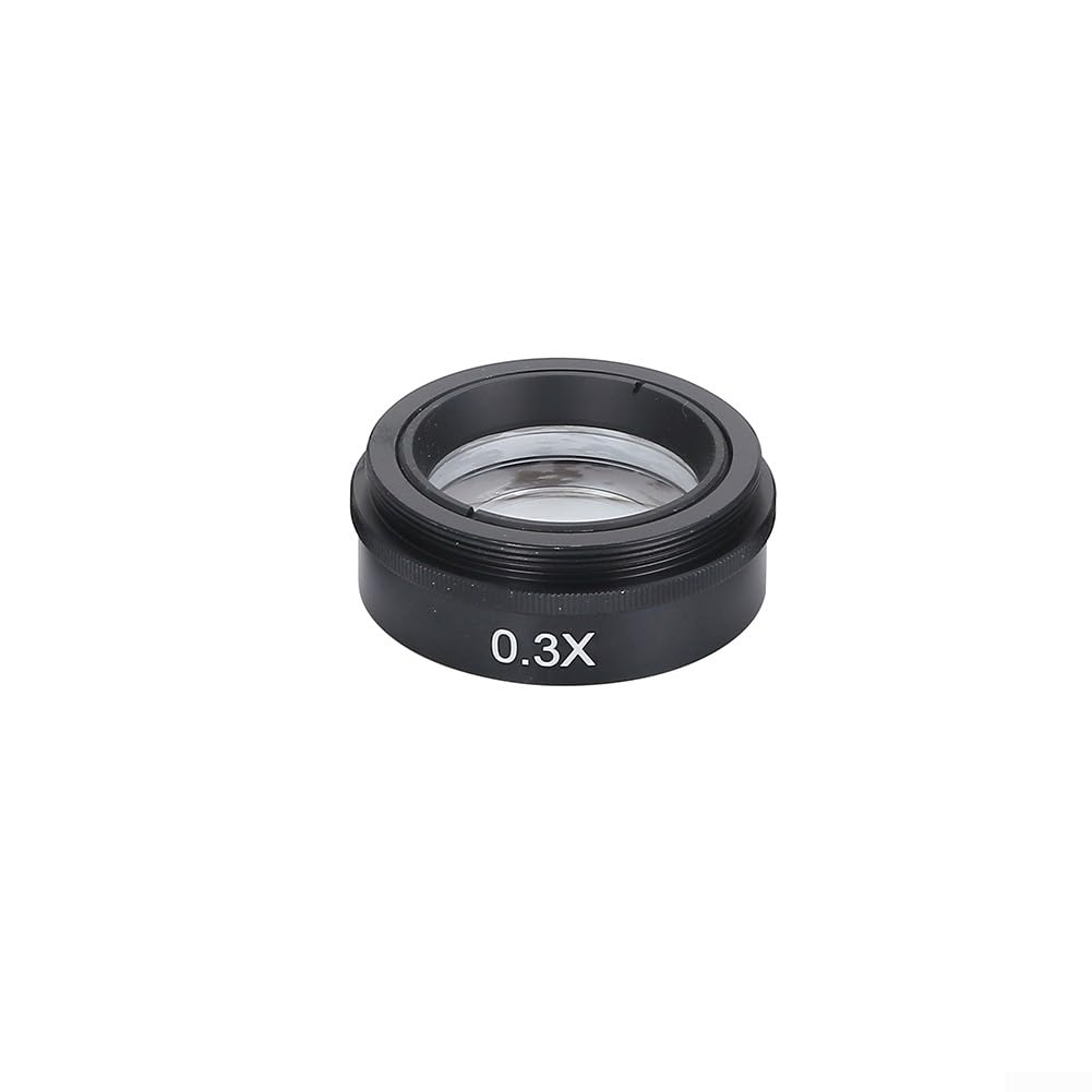 Barlow Hilfsobjektiv 0 3X bis 2X für C-Mount Industrie-Mikroskop-Kamera-Videoanwendungen (0,3X)