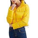 Hujoin Women's Crop Short Jacket Cropped Puffer Fashion Jackets for Women Short Lightweight Coat