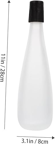 Miniatura 9 de NOLITOY Botella de vino, decantador de whisky, botella de agua, jarra de vidrio con tapas herméticas botellas de bebidas botella de almacenamiento