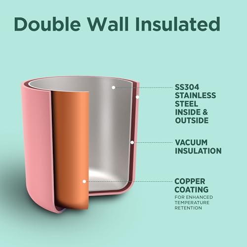 Image of Milton Swing 600 Thermosteel Water Bottle 540 ml with One Touch Safety Lock, Long Hours Hot and Cold, Leak Proof Lid, ISI Certified I Vacuum Insulated I for Office, Gym, School I Pink