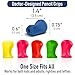 The Pencil Grip Neon Grippers 6-Pack, Pencil Grips for Kids Handwriting, Ergonomic Pen Holder for Righties & Lefties, Writing Practice for Kids, Toddlers, Adults, Writing Tool with Finger Cushion