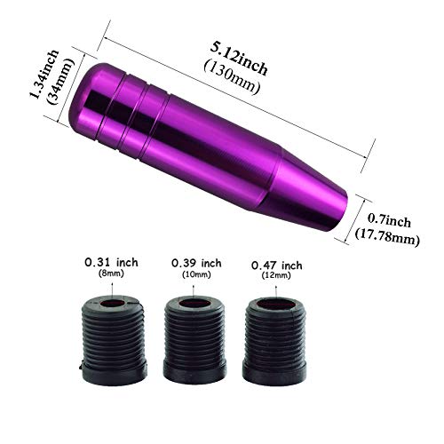 Abfer Purple Shift Knob Car Gear Stick Shifter Handle Head Shifting Knobs Fit For Most Automatic Manual Vehicle #TOP1