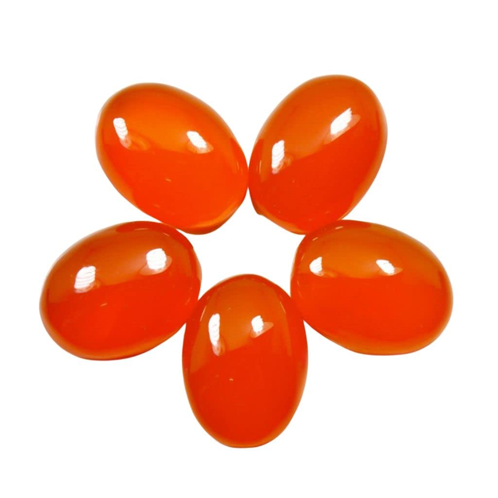 Natural Carnelian at Wholesale Rate (Rs 37.5/Carat) Fine Quality Cabochon Oval Shape रात-रतुवा Loose Gemstone for Reselling Astrologers Jewellers Crystal Healing Astrological
