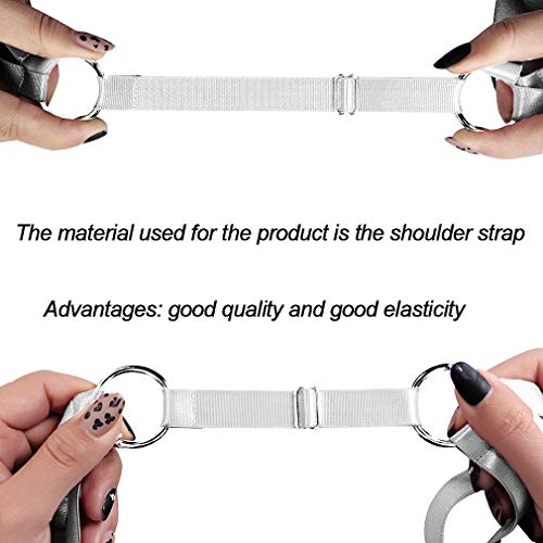 Woman Body Harness Garter Belt Punk Gothic Leg Harness Cage Dance Underwear Accessories (White)
