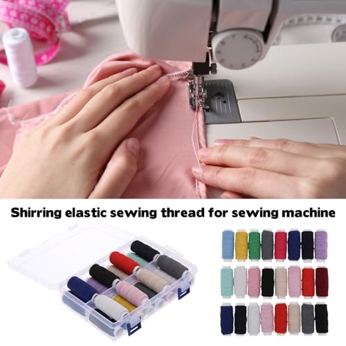 Hilo elástico para coser 0.5 mm, 24 carretes de 30 yd miniatura 7