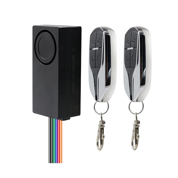 Garneck 1 Set Car Keyless Entry System Anti-Theft Motorcycle Alarm Electric Car Remote Alarm for Electric Car Motorcycle Bike Security Alarm