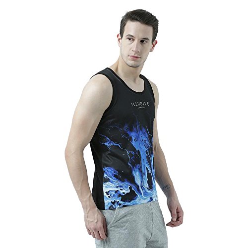 Image of wear your mind Black Vest for Men MSV370