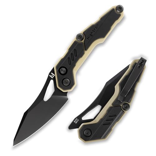 Hightron SPECTRON Pocket Knife,Button Lock Knife with 3.05