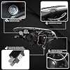Autozensation Compatible with 2000-2003 Honda S2000 AP1, Left + Right Pair Headlamps Assembly, Halo + LED Projector Headlights Black
