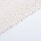 Florllänge: 8 mm PINSOLA Kunstpelz Flor  Fellimitat zum Nähen  Hochwertiges Pelzimitat  Webpelz Meterware  8 mm Florlänge  Creme  1 Stuck= 0,5 m