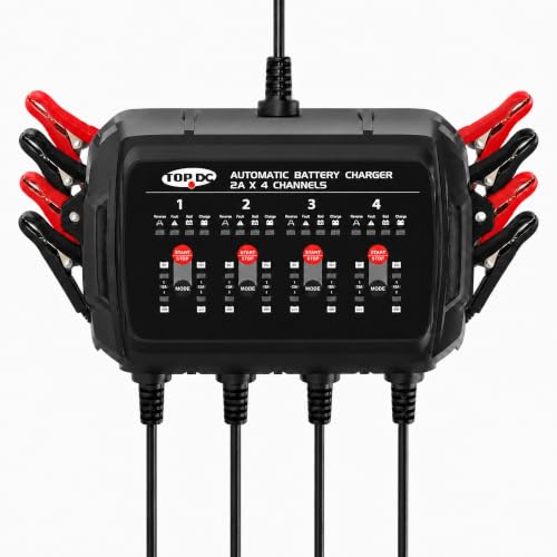 TOPDC 4-Bank 8A Smart Battery Charger