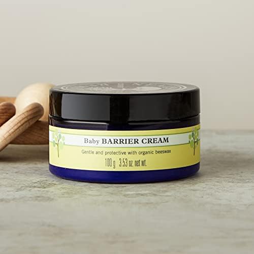 Neal's Yard Remedies | Baby Barrier Cream | Vegan Organic Ingredients | Gentle Beeswax Protection For Baby Skin | 100g