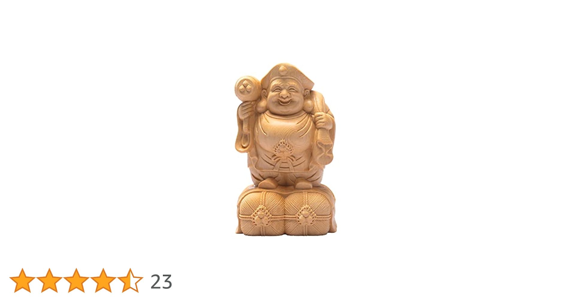 大黒天 木彫 七福神　仏像 彫刻 置物 風水 金　骨董 インテリア　アンティーク Amazon｜大黒天 置物 木製 仏像 木彫り 七福神 福徳 財運 五穀