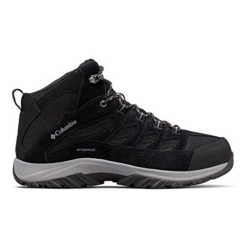 Columbia Columbia Women's Crestwood Mid Waterproof Hiking Boot, Black Grey, 11