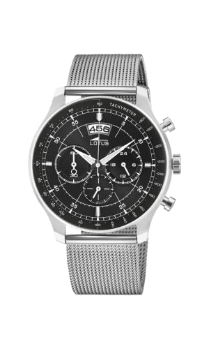 Lotus Reloj Cronógrafo para Hombre de Cuarzo con Correa en Acero Inoxidable 10138/4