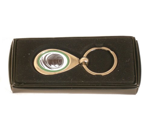 Sporting Figures Bowls Metal Keyring