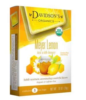 Davidsons Organics 1162 Single Serve Meyer Lemon Tea - 100 Count