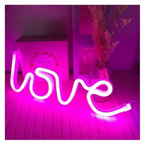 Enseignes lumineuses LED amour veilleuse double alimentation et deco mariage interieur Neon-3