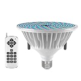 SngBrt 50W Color LED Pool Light Bulb, 120V RGB Color Changing Pool Lights for Inground Swimming Pool, Replacement Bulb for Pentair Hayward Fixtures (QHL-PAR38-B)