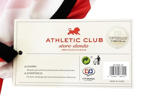 ATHLETIC CLUB BILBAO - Camiseta para Perro o Gato, 8 Tallas Disponibles, Equipación del Equipo, Talla XXL, Calidad Alta, Producto Oficial (CyP Brands)