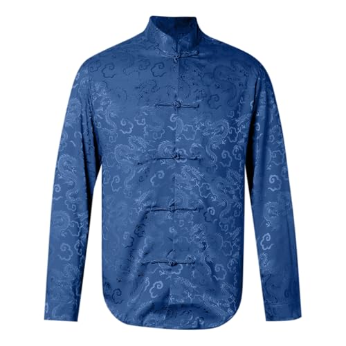 Chino Tang top para hombres chaqueta reversible cómoda vintage 4