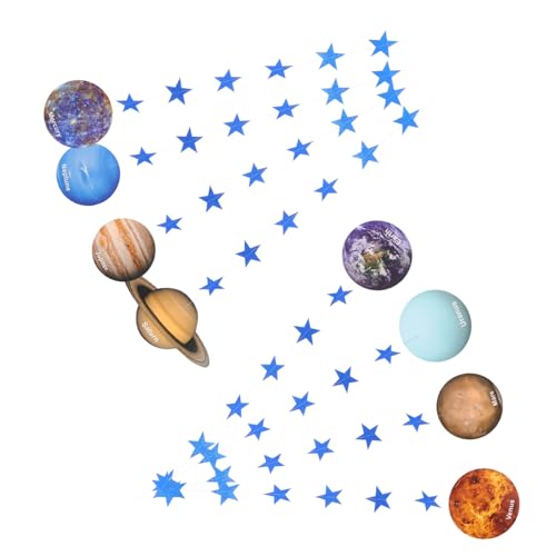 ADOCARN Sonnensystem Girlande Acht Planeten