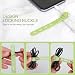 Donruby 24Pcs Silicone Cable Ties - Reusable & Washable with Locking Buckles, Adjustable Fastening Cable Management Straps, Multi-Purpose High Elasticity Cord Organizer (4 Colors) gallery 4