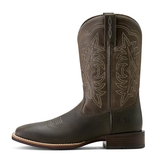 ARIAT ARIAT, Men's, Ryden Ultra Cowboy Boot, Smokey Brown, 12, Medium