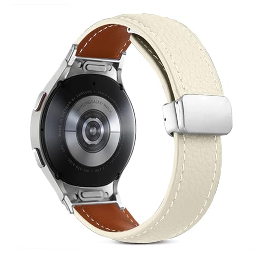 [�����ȓX] �ɓK��Samsung Galaxy Watch 6 4 Classic 43 47mm 5Pro �p���ԂȂ����U�[�o���h Galaxy Watch 7 6 5 4 40 44mm �u���X���b�g�p�X�g���b�v(Beige Silver)