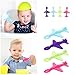 4PC Plastic Airplane Spoon for Kids, Durable Lightweight Mini Tableware for Home Kitchen, Travel, Picnics, Portable Utensil for Snacks, Desserts, and Soups (All)
