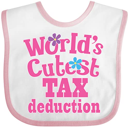 inktastic Tax Deduction Worlds Cutest Girls Baby Bib