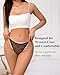 J-pone Women G-String Thongs T back Lace Low Waist Thong Breathable Cheeky Underwear Panties Stretch Lace Women Thongs 12Pack Black-S