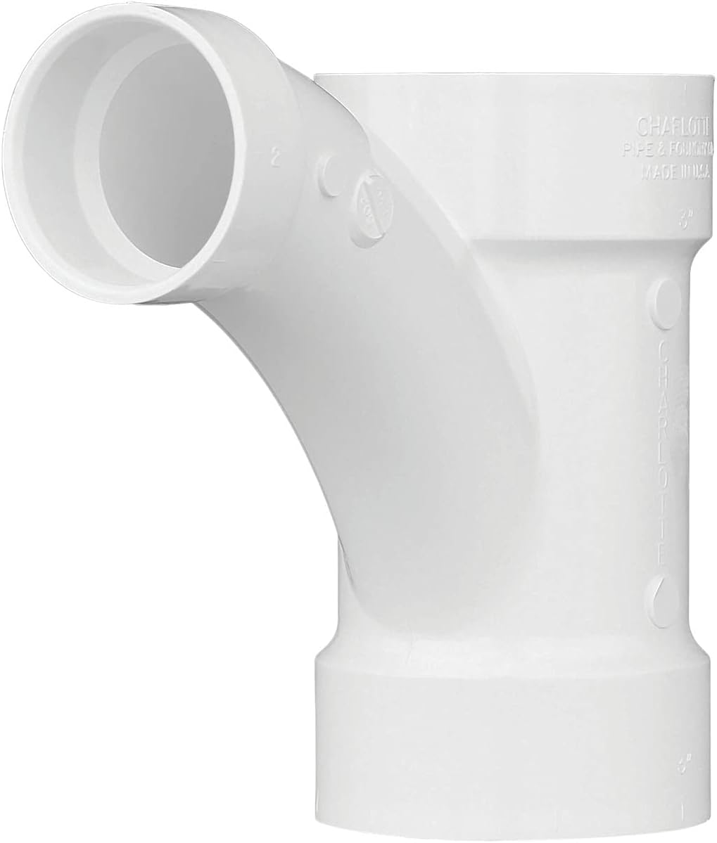 Genova Products 72532 Reducing Combination Tee-Wye Pipe Fitting, 3 x 3 x 2