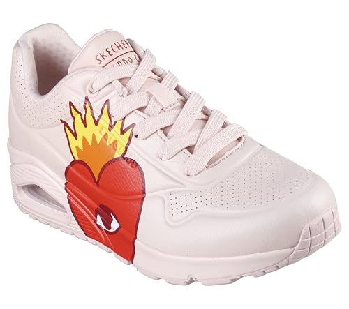 Skechers Women's Uno Flaming Heart Sneakers