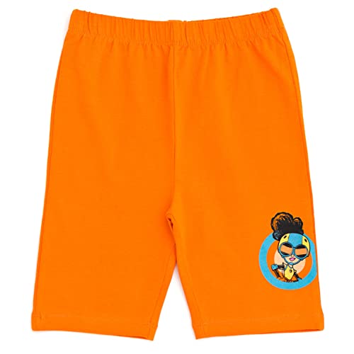 Image of Marvel Girls Oversized Drop Shoulder T-Shirt and Bike Shorts Outfit Set Toddler to Big Kid Sizes (2T - 14-16)
