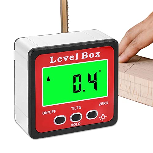 デジタルアングルファインダー バックライト付き マグネット式 ABS材 建築木工用