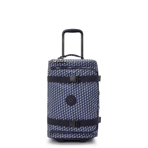 Kipling Aviana Small Printed Rolling Carry-On Duffle Bag 3D K Blue