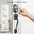 AkaGear DS10 Keyless Entry Door Locks - Keypad Lock with Handle Set, Fingerprint Deadbolt, Smart Locks for Front Doors, Auto-Lock & One Touch Locking, 2 Keys, Easy Installation - Matte Black
