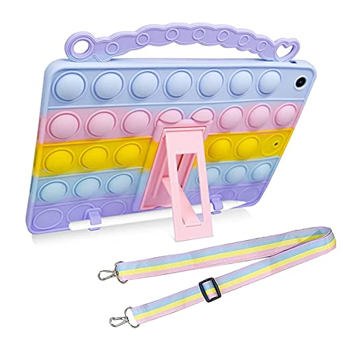 Custodia per iPad Push Pop per iPad Pro 2018/2020/2021 11 pollici XZC Kids Elegante morbida antiurto Tablet Cover con portamatite Cinturino da mano Cavalletto (per iPad Pro 2018/2020/2021 11')