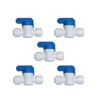 Vista 1 de Malida Válvulas de unión de caños de agua de igual diámetro externo, de conexión rápida. Válvula de 1/4 x 1/4 pulgadas de diámetro externo