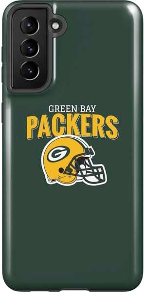 Skinit Pro Phone Case Compatible with Galaxy S21 Plus 5G - Officially Licensed NFL Green Bay Packers Helmet Design